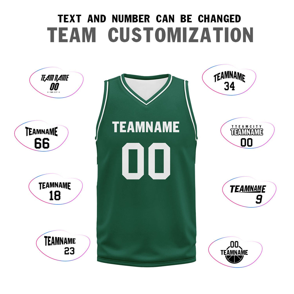 Custom Green Classic Style Sports Uniform Basketball Jersey BBJ01-D020105-22
