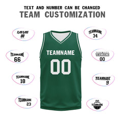 Custom Green Classic Style Sports Uniform Basketball Jersey BBJ01-D020105-22