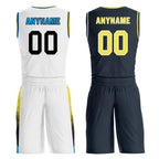 Custom White Neon Black Indiana City Edition Personalized Reversible Basketball Set Sports Basketball Jersey BBJ01R-D0610-12