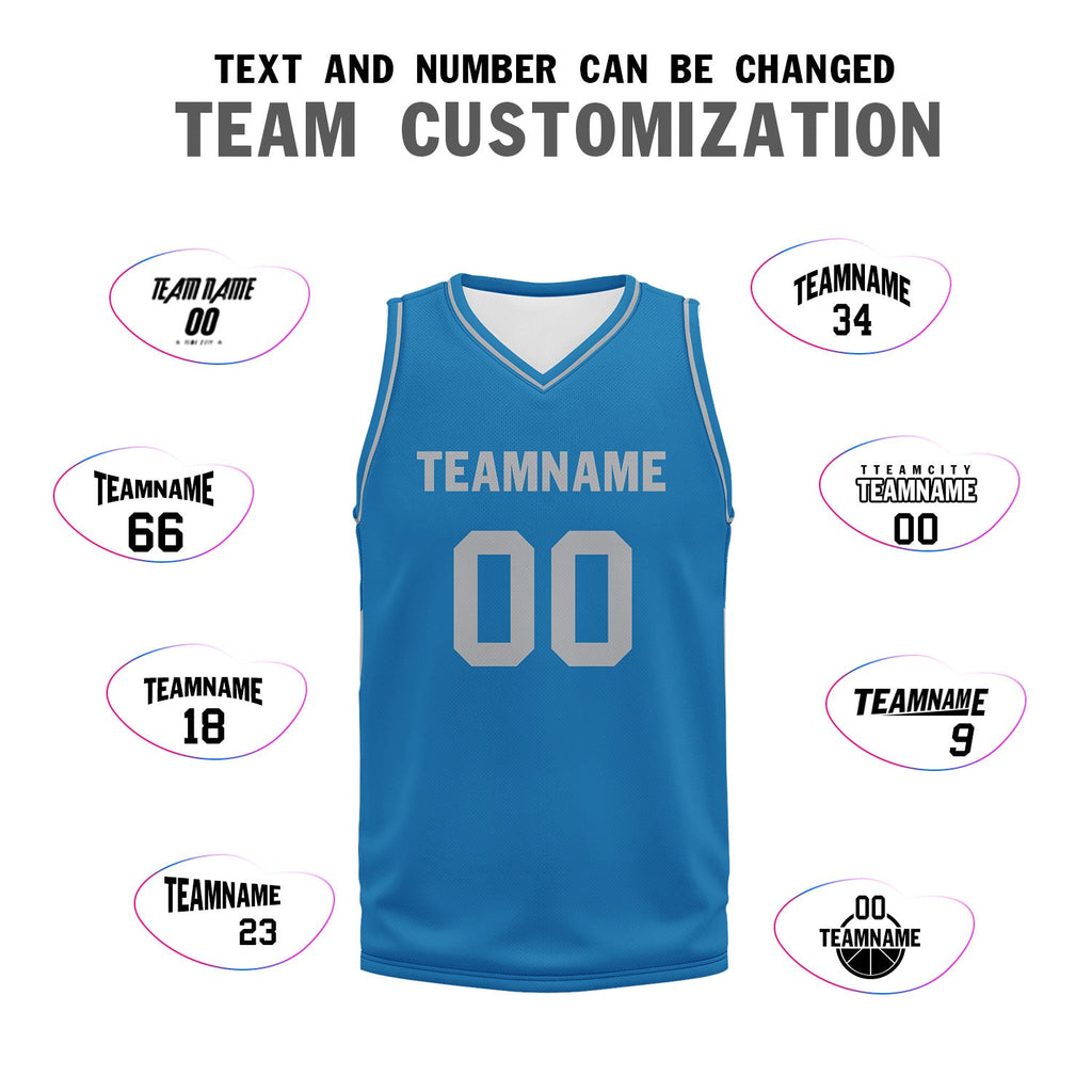 Custom Blue Classic Style Sports Uniform Basketball Jersey BBJ01-D020105-11