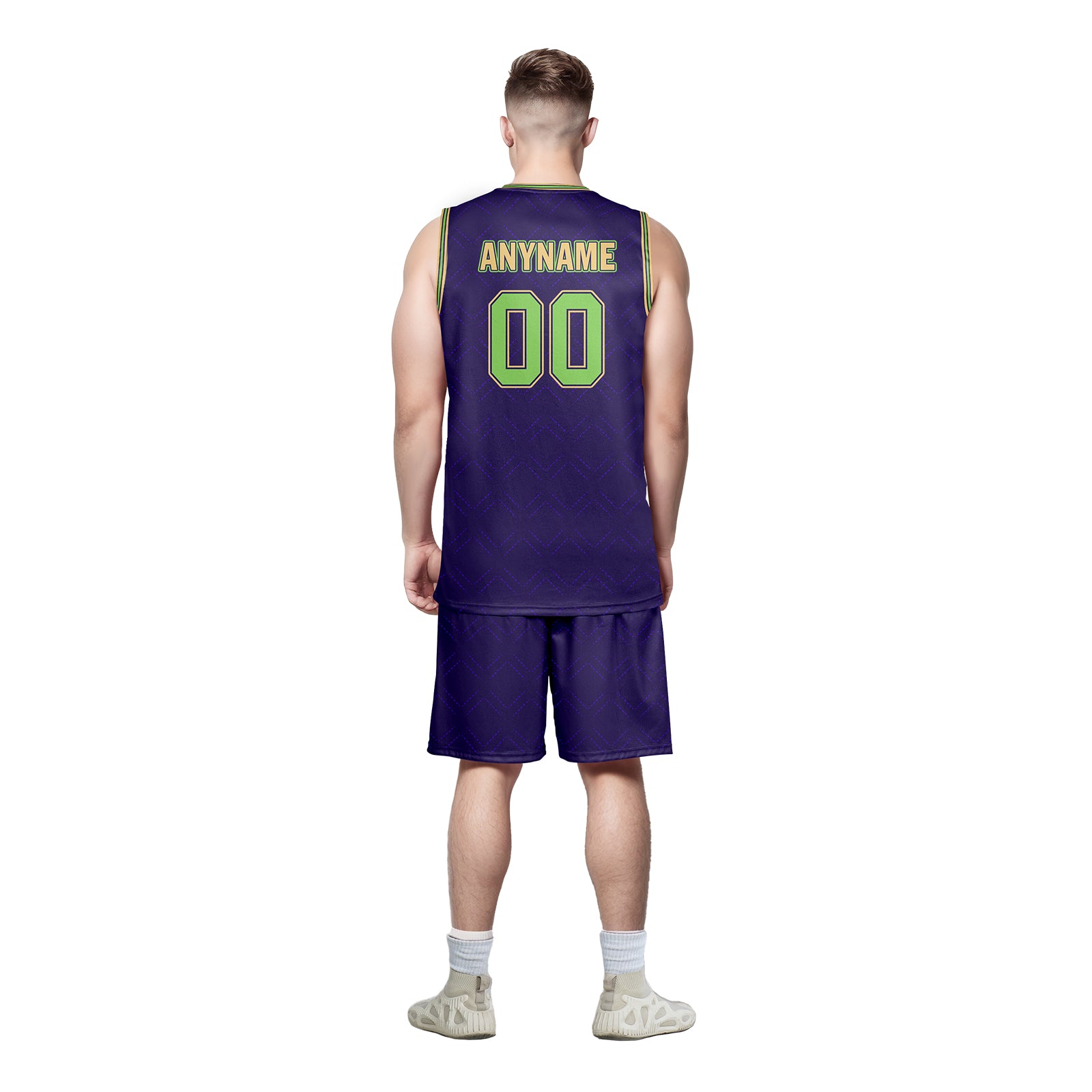 Custom Purple Green Gold City Edition Personalized Sports Uniform Authentic Basketball Jersey BBJ01-D06101-19