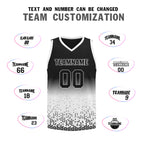 Custom Black White Fade Fashion Sports Uniform Basketball Jersey BBJ01-D020102-2