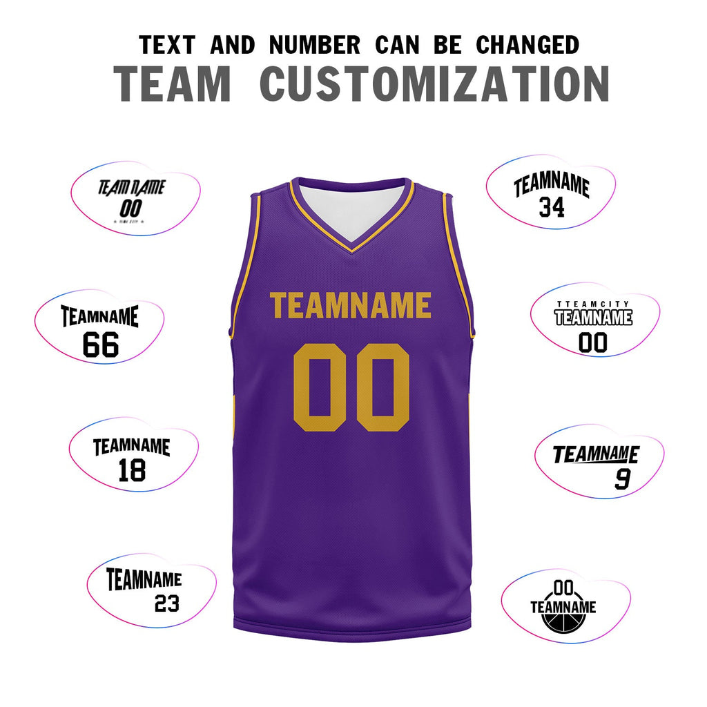 Custom Purple Classic Style Sports Uniform Basketball Jersey BBJ01-D020105-14