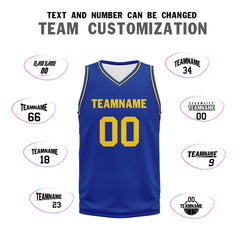 Custom Blue Classic Style Sports Uniform Basketball Jersey BBJ01-D020105-12