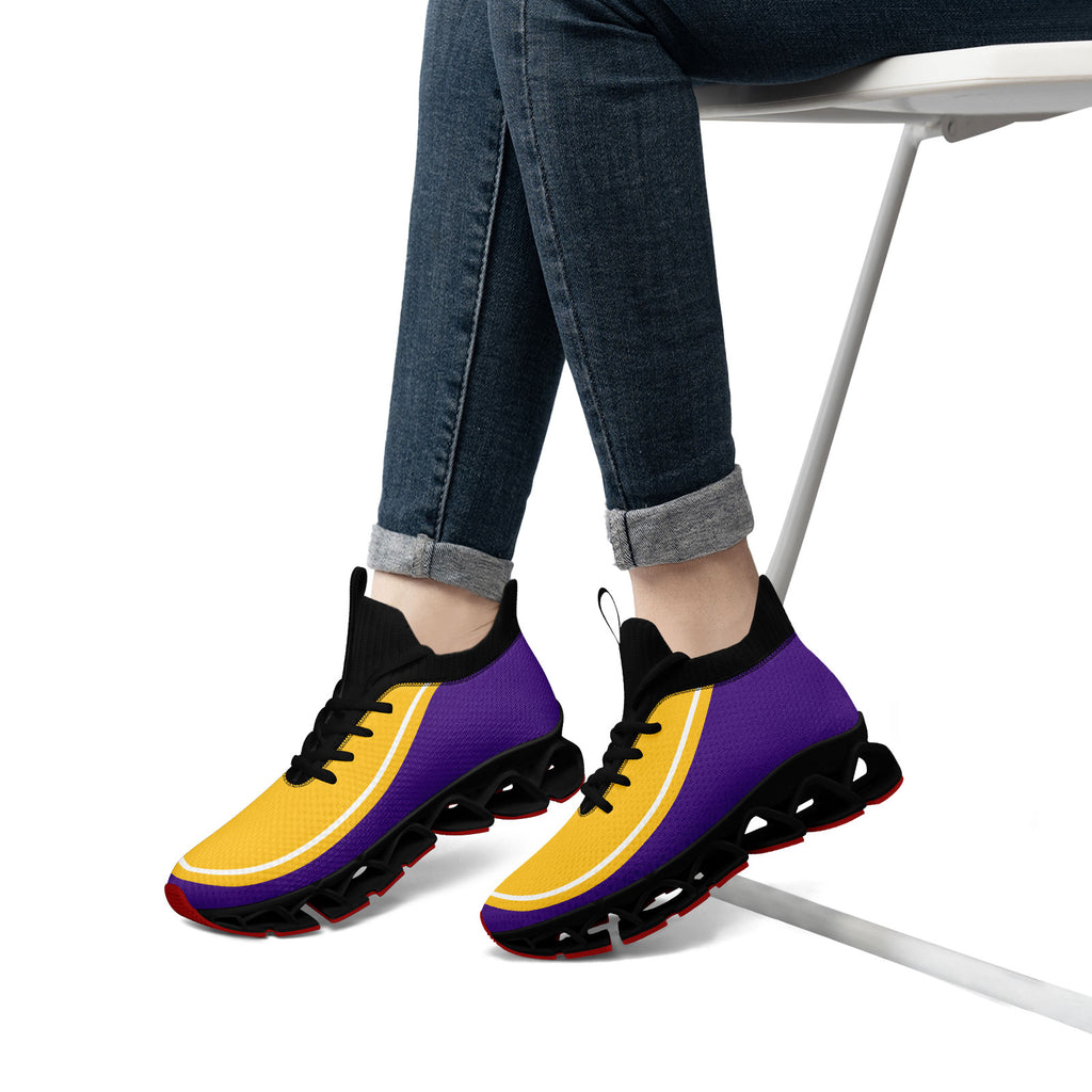 Custom Purple Yellow Maxsoul Shoes Personalized Sneaker FN030XD-D020388-26