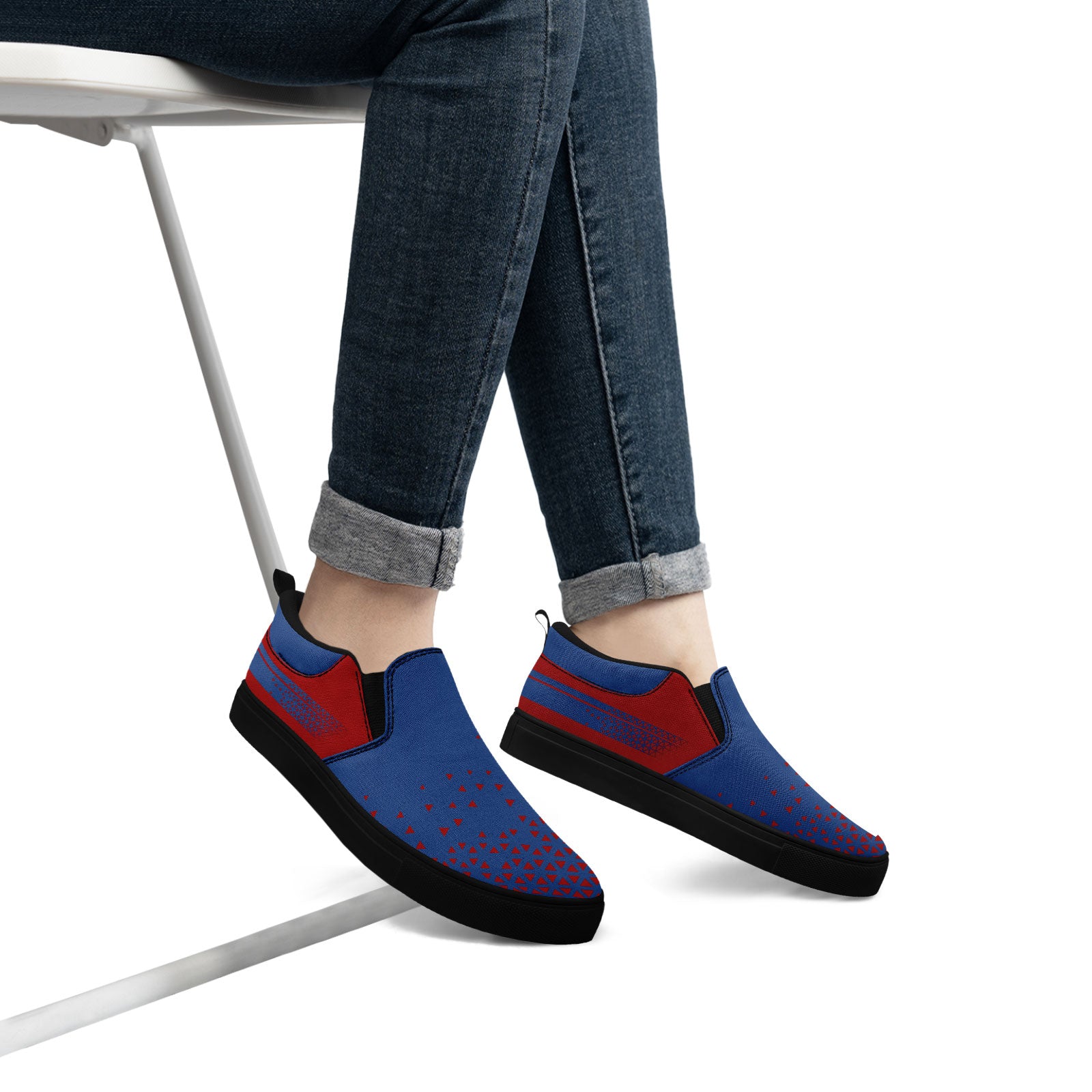 Custom Canvas Sneakers Personalized Slip On Shoes FN071-E023042-3