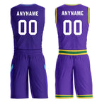 Custom Purple White Utah City Edition Personalized Reversible Basketball Set Sports Basketball Jersey BBJ01R-D0610-29-COOLMAX