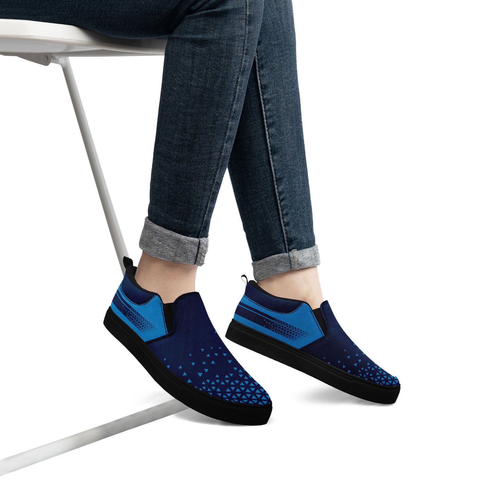 Custom Canvas Sneakers Personalized Slip On Shoes FN071-E023042-1