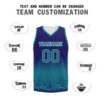 Custom Blue Fade Fashion Sports Uniform Basketball Jersey BBJ01-D020102-9