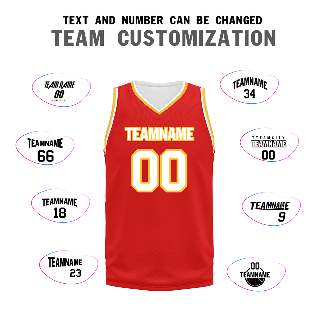 Custom Red Classic Style Sports Uniform Basketball Jersey BBJ01-bd0a70b7