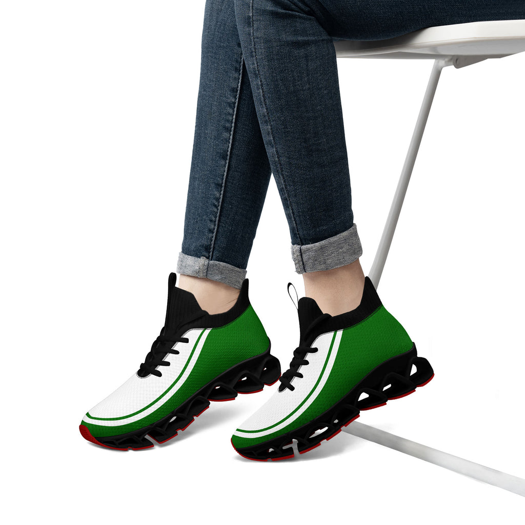 Custom Green White Maxsoul Shoes Personalized Sneaker FN030XD-D020388-20