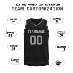 Custom Black Classic Style Sports Uniform Basketball Jersey BBJ01-D020105-18