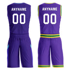 Custom Purple White Utah City Edition Personalized Reversible Basketball Set Sports Basketball Jersey BBJ01R-D0610-29