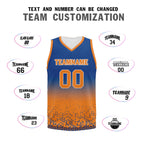 Custom Blue Orange Fade Fashion Sports Uniform Basketball Jersey BBJ01-D020102-3