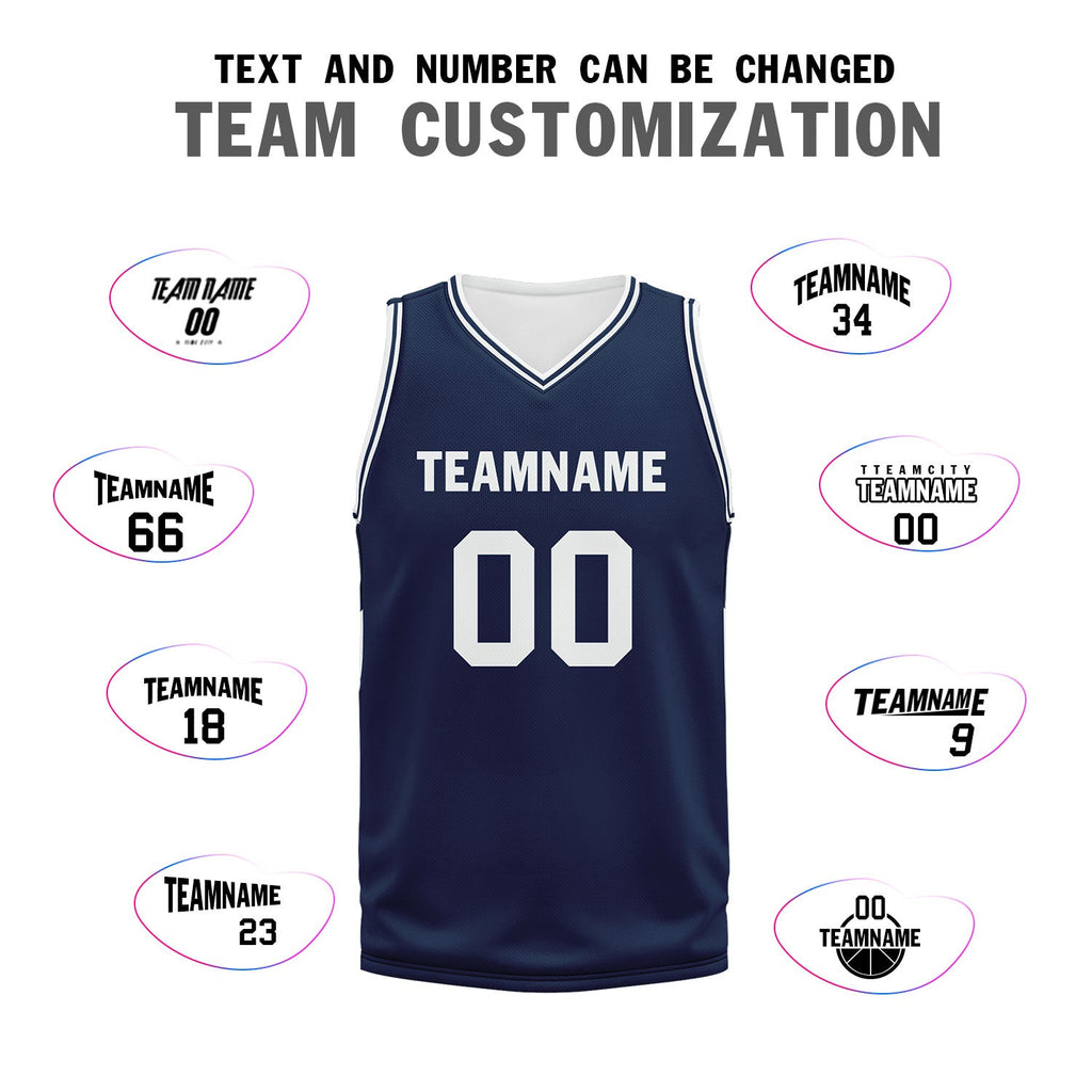 Custom Blue Classic Style Sports Uniform Basketball Jersey BBJ01-D020105-9