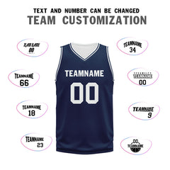 Custom Blue Classic Style Sports Uniform Basketball Jersey BBJ01-D020105-9