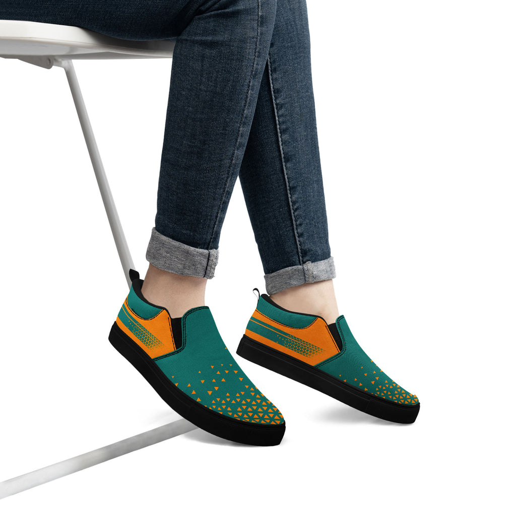 Custom Canvas Sneakers Personalized Slip On Shoes FN071-E023042-6