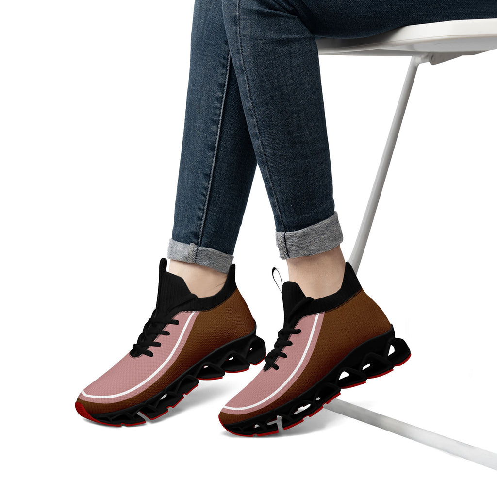 Custom Dark Pink Brown Maxsoul Shoes Personalized Sneaker FN030XD-D020388-18