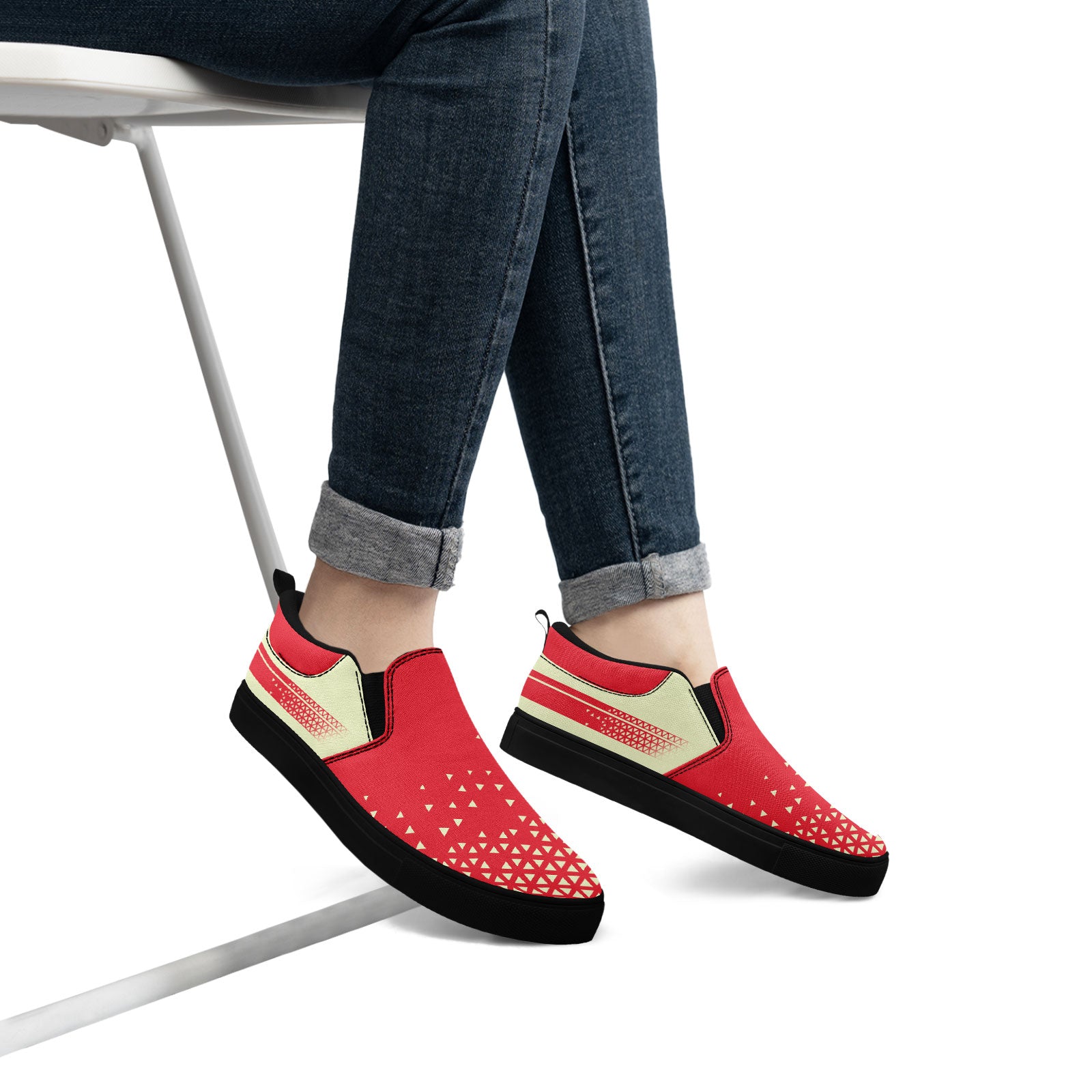 Custom Canvas Sneakers Personalized Slip On Shoes FN071-E023042-9