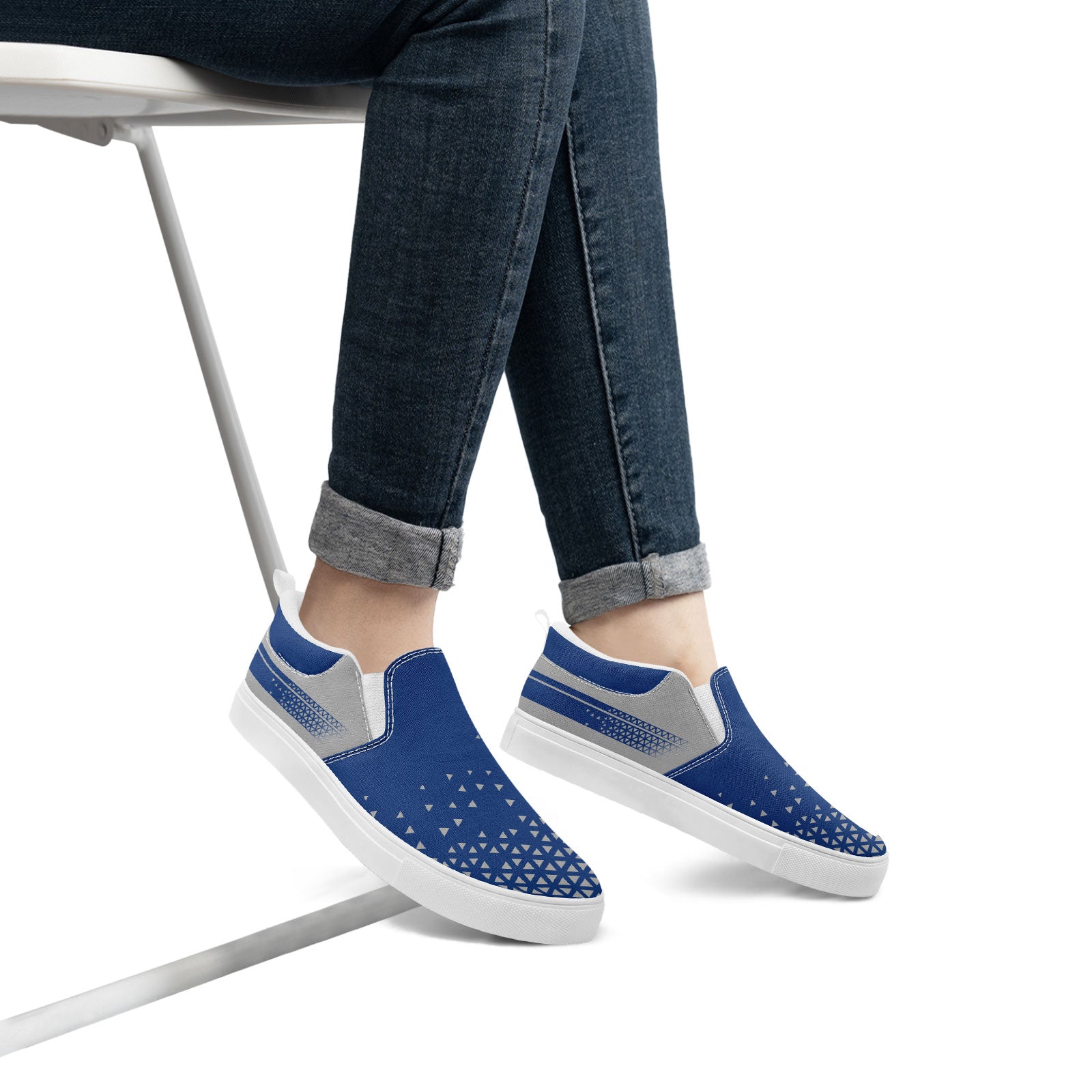 Custom Canvas Sneakers Personalized Slip On Shoes FN071-E023042-4
