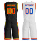 Custom Black Blue Orange White Oklahoma City City Edition Personalized Reversible Basketball Set Sports Basketball Jersey BBJ01R-D0610-21