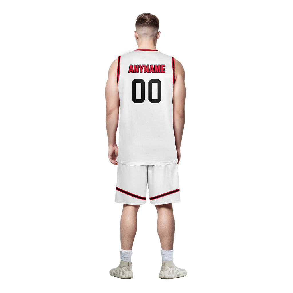 Custom Red White Black City Edition Personalized Sports Uniform Authentic Basketball Jersey BBJ01-D06101-11