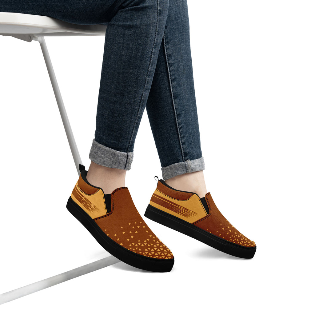 Custom Canvas Sneakers Personalized Slip On Shoes FN071-E023042-2