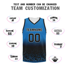 Custom Blue Black Fade Fashion Sports Uniform Basketball Jersey BBJ01-D020102-11