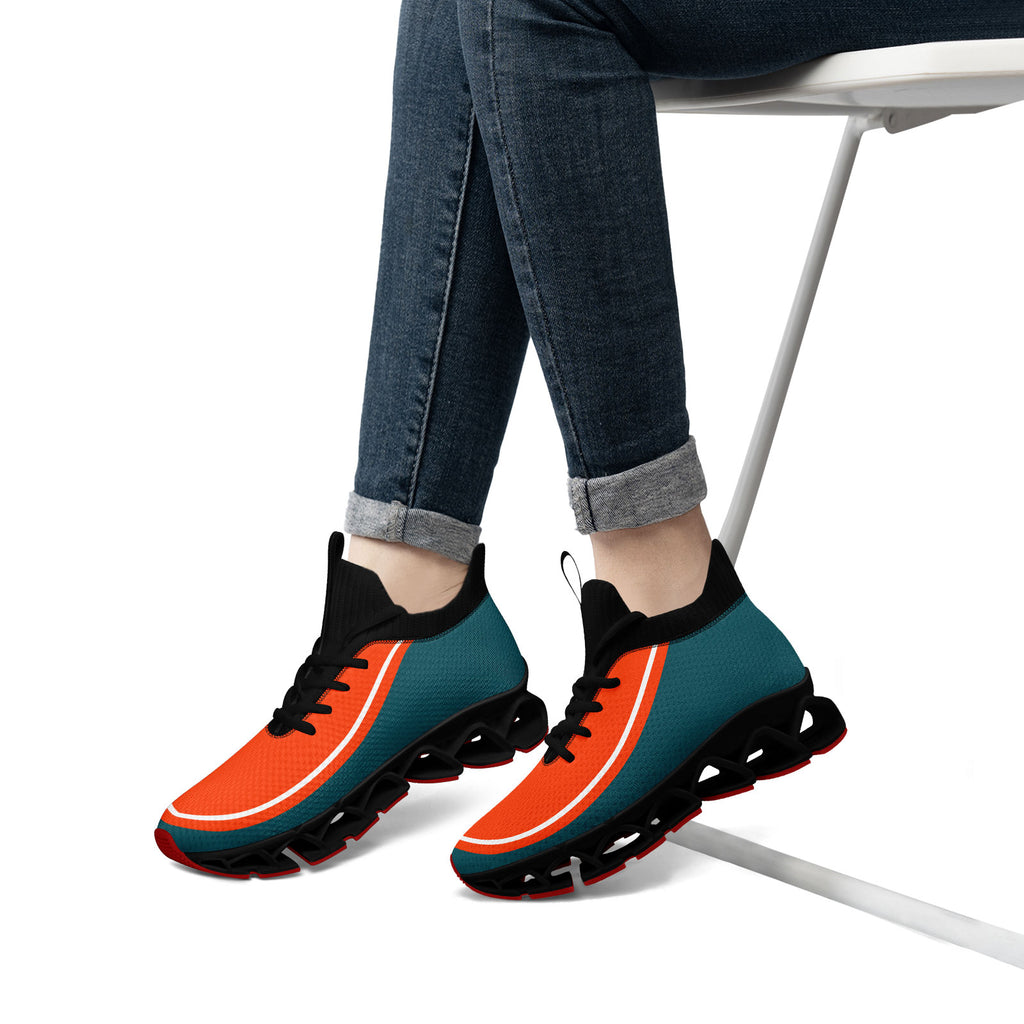 Custom Green Orange Maxsoul Shoes Personalized Sneaker FN030XD-D020388-6