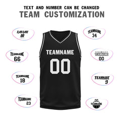 Custom Black Classic Style Sports Uniform Basketball Jersey BBJ01-D020105-19