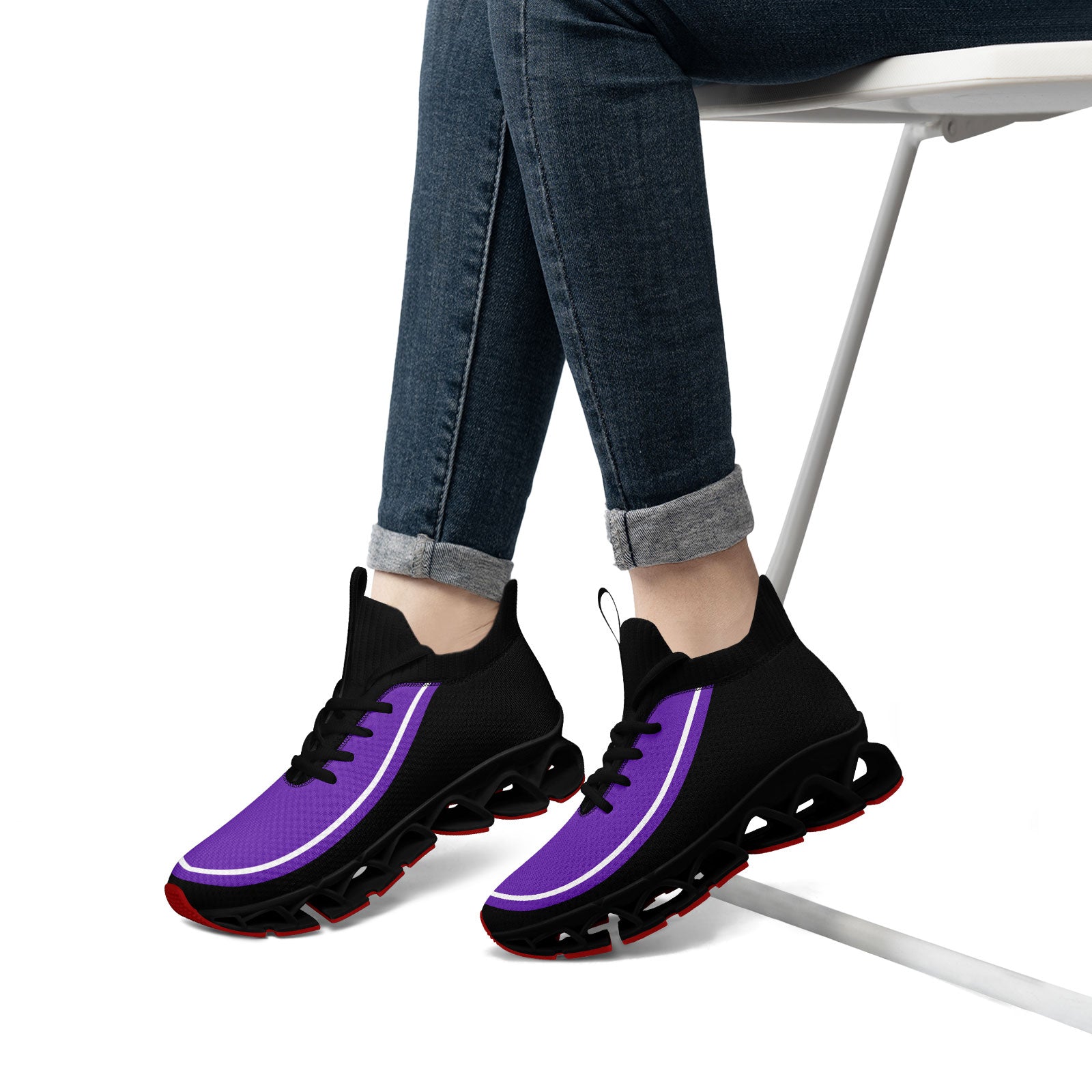 Custom Purple Black Maxsoul Shoes Personalized Sneaker FN030XD-D020388-15
