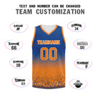 Custom Blue Orange Fade Fashion Sports Uniform Basketball Jersey BBJ01-D020102-3