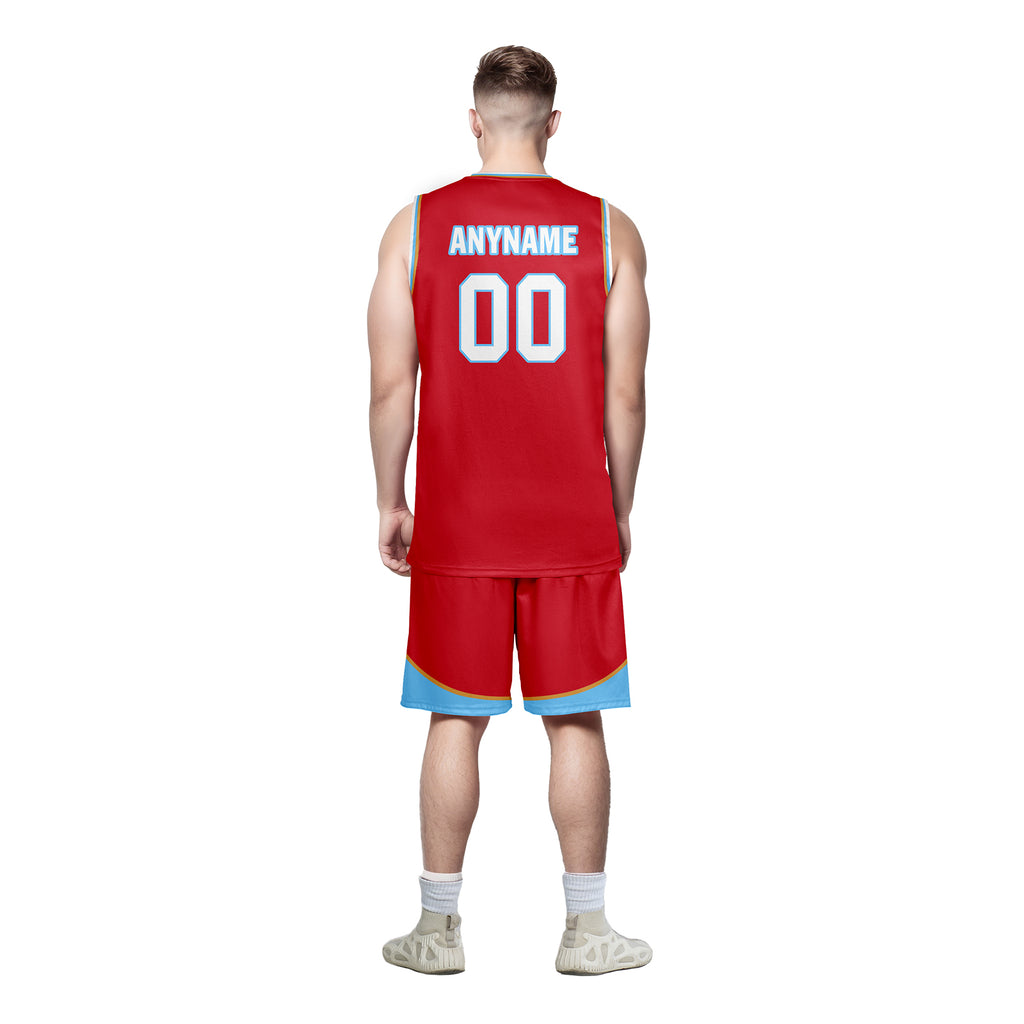 Custom Red White Blue City Edition Personalized Sports Uniform Authentic Basketball Jersey BBJ01-D06101-15