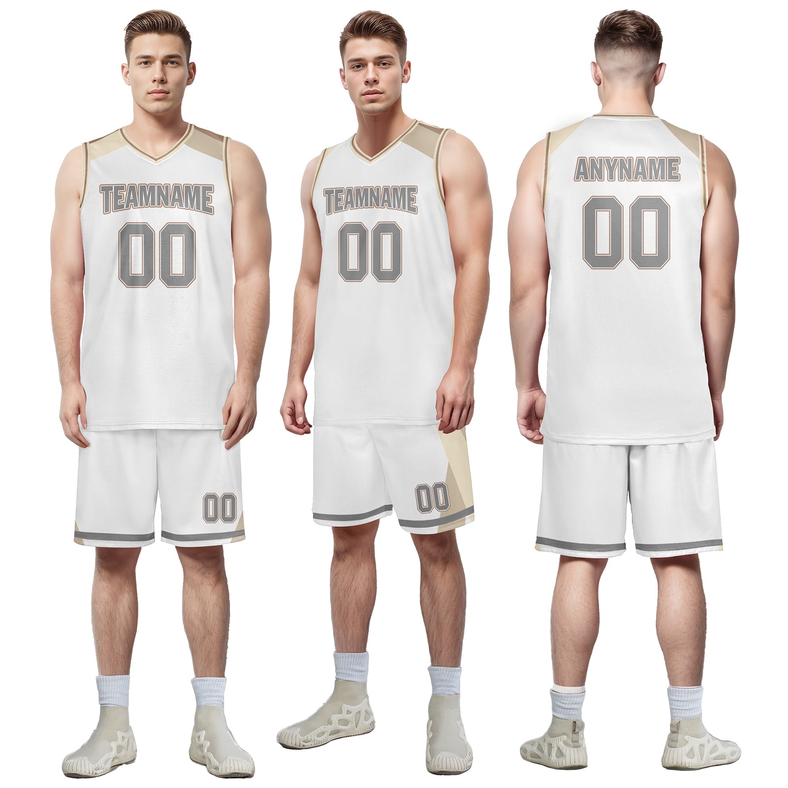 Custom White Gold City Edition Personalized Sports Uniform Authentic Basketball Jersey BBJ01-D06101-5