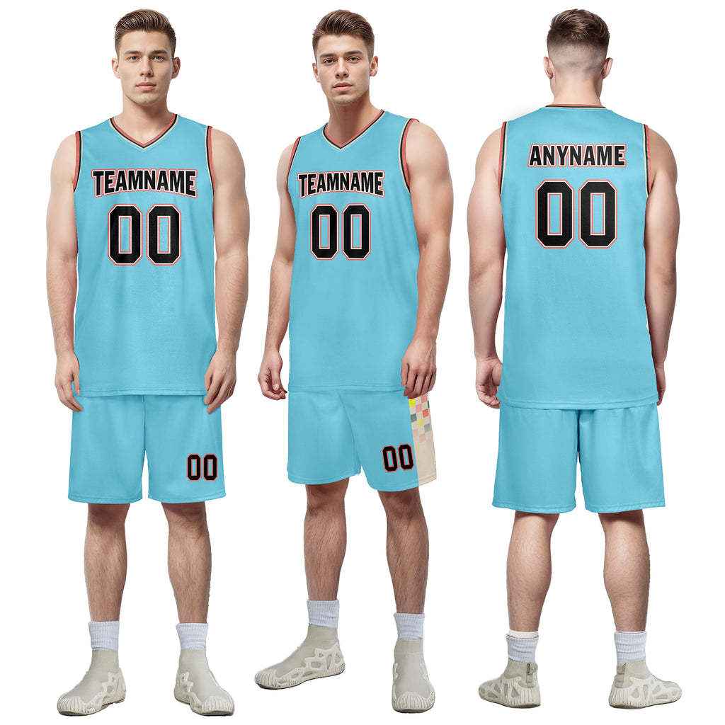 Custom Blue City Edition Personalized Sports Uniform Authentic Basketball Jersey BBJ01-D06101-27