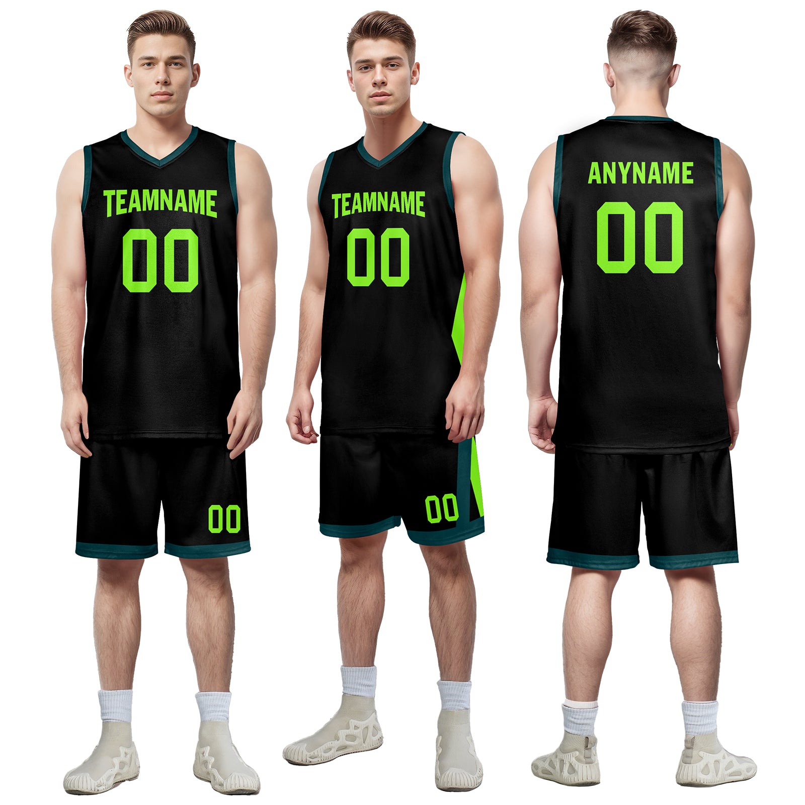 Custom Dark Lemon Green City Edition Personalized Sports Uniform Authentic Basketball Jersey BBJ01-D06101-2