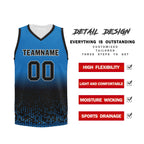Custom Blue Black Fade Fashion Sports Uniform Basketball Jersey BBJ01-D020102-11