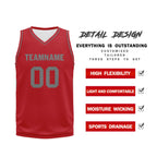 Custom Red Classic Style Sports Uniform Basketball Jersey BBJ01-D020105-1
