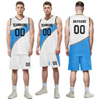Custom White Blue City Edition Personalized Sports Uniform Authentic Basketball Jersey BBJ01-D06101-1