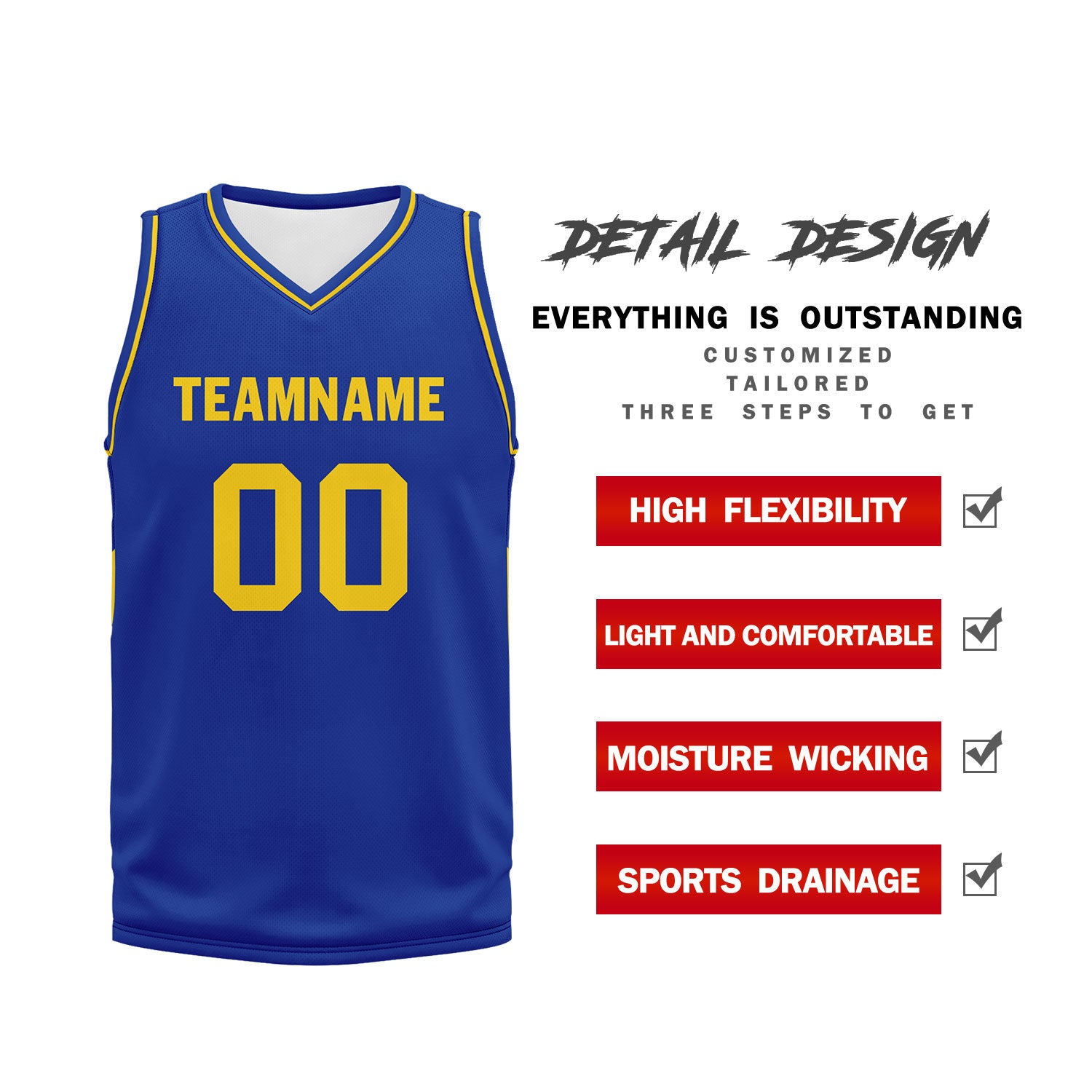 Custom Blue Classic Style Sports Uniform Basketball Jersey BBJ01-D020105-12