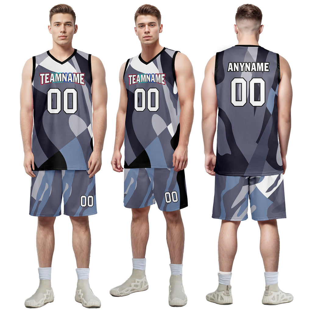 Custom Cyan Blue Camouflage City Edition Personalized Sports Uniform Authentic Basketball Jersey BBJ01-D06101-3
