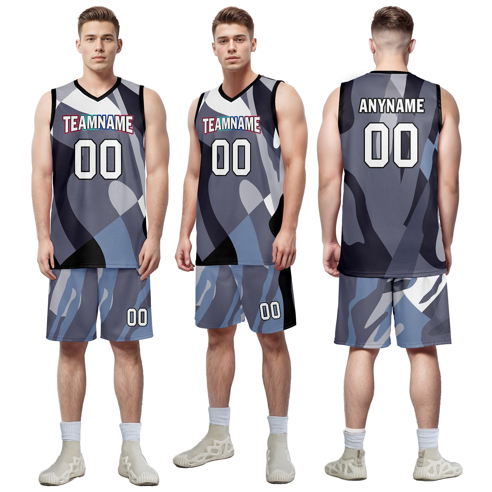 Custom Cyan Blue Camouflage City Edition Personalized Sports Uniform Authentic Basketball Jersey BBJ01-D06101-3