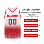Custom White Red Fade Fashion Sports Uniform Basketball Jersey BBJ01-D020102-8