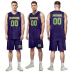 Custom Purple Green Gold City Edition Personalized Sports Uniform Authentic Basketball Jersey BBJ01-D06101-19