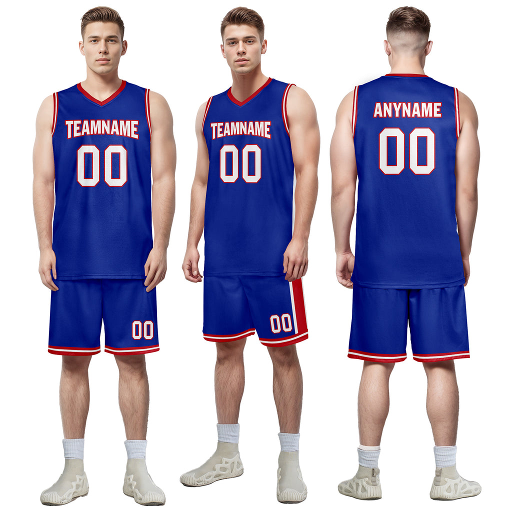 Custom Blue Red White City Edition Personalized Sports Uniform Authentic Basketball Jersey BBJ01-D06101-26