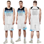 Custom White Blue City Edition Personalized Sports Uniform Authentic Basketball Jersey BBJ01-D06101-18