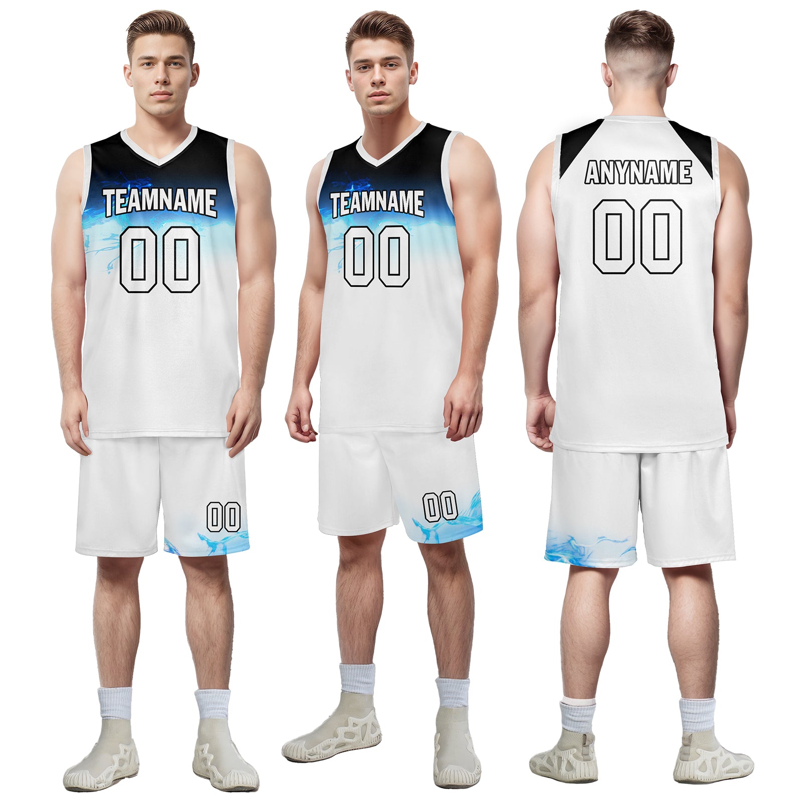 Custom White Blue City Edition Personalized Sports Uniform Authentic Basketball Jersey BBJ01-D06101-18