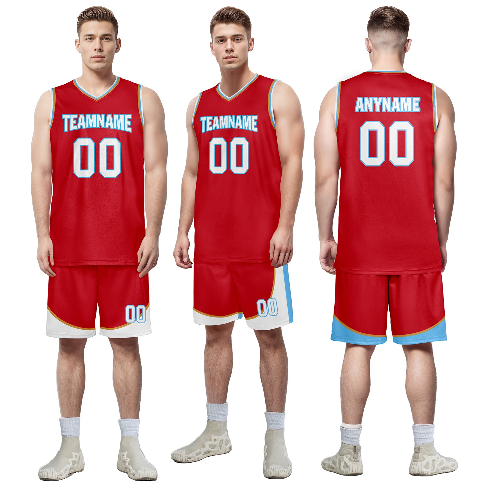 Custom Red White Blue City Edition Personalized Sports Uniform Authentic Basketball Jersey BBJ01-D06101-15