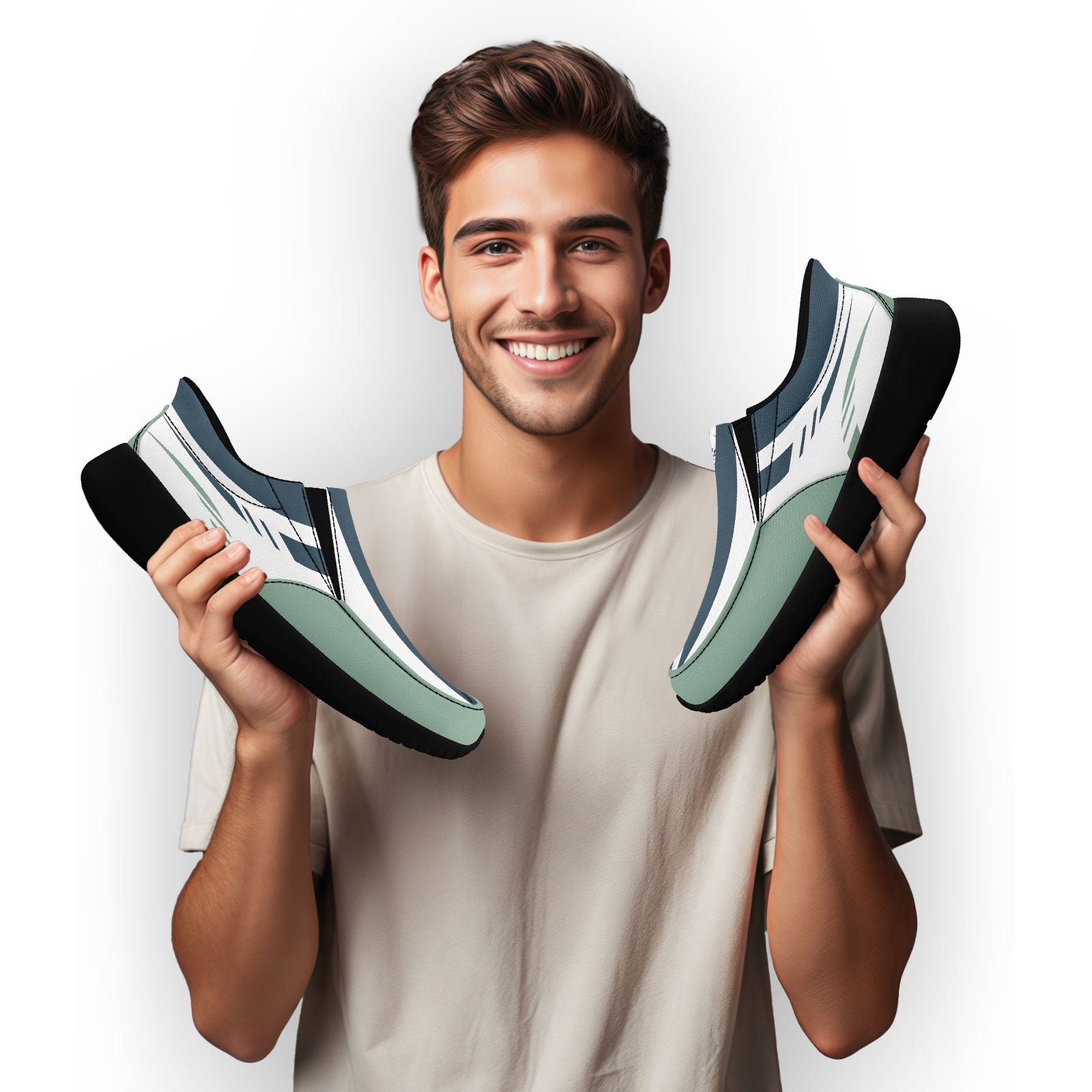 Custom Corporate Sneakers Slip On Shoes Personalized Corporate Shoes FN067-E023045-3