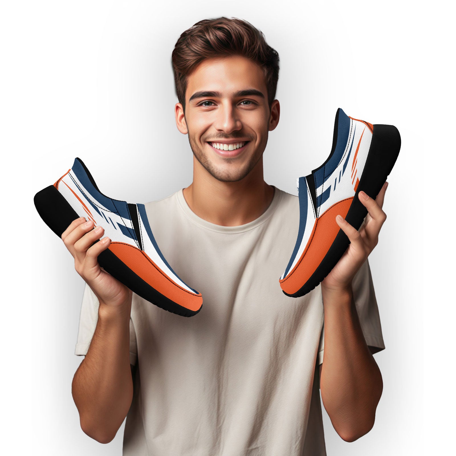 Custom Corporate Sneakers Slip On Shoes Personalized Corporate Shoes FN067-E023045-9